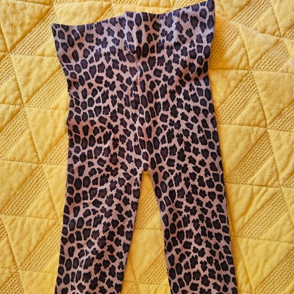 Janie and Jack Leopard Tights 0-6M - Picture 1 of 4